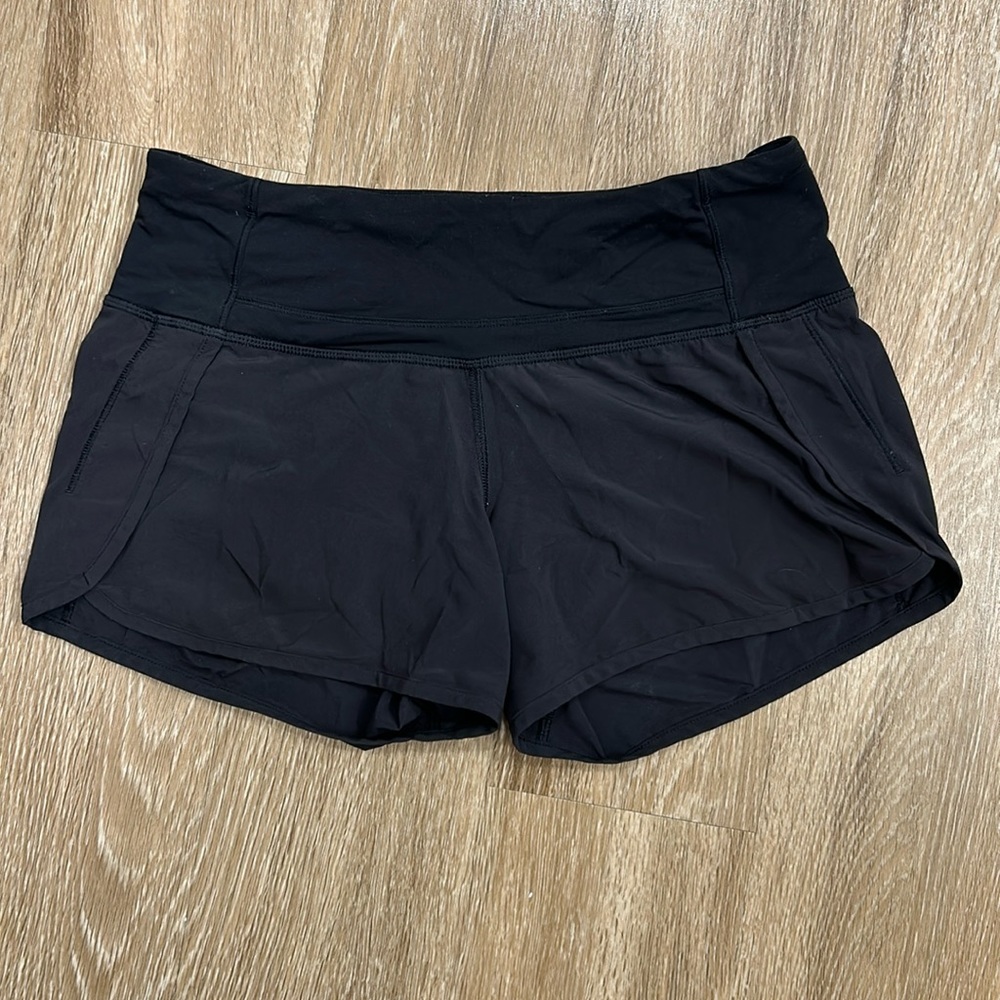 lululemon athletica Speed-Up Shorts Size 4 Black